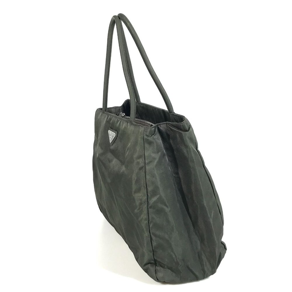 344154F V Prada Tote Bag Khaki Nylon - Picture 2 of 12